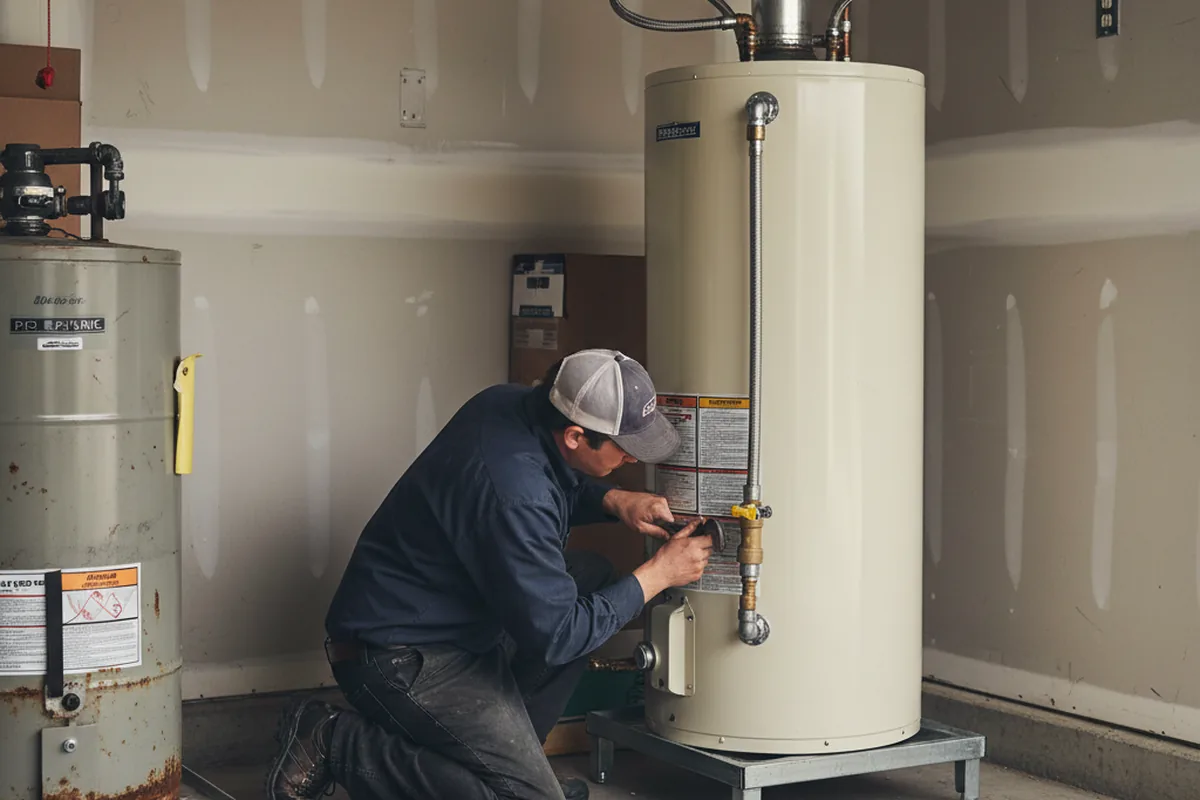 Water heater and shutoff valve replacement in Hayfork